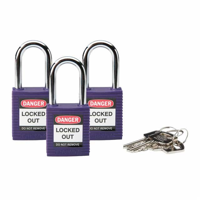 118951 BRADY SFTY PADLOCK, 1.5" PURPLE