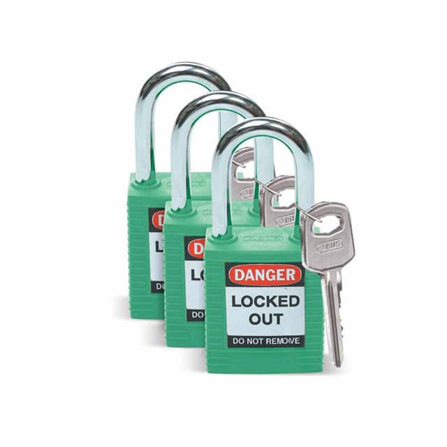 105889 BRADY SFTY PADLOCK, 1.5" GRN KA