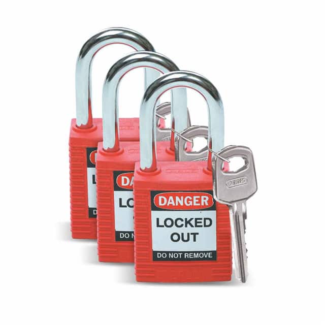 105886 BRADY SFTY PADLOCK, 1.5" RED KA