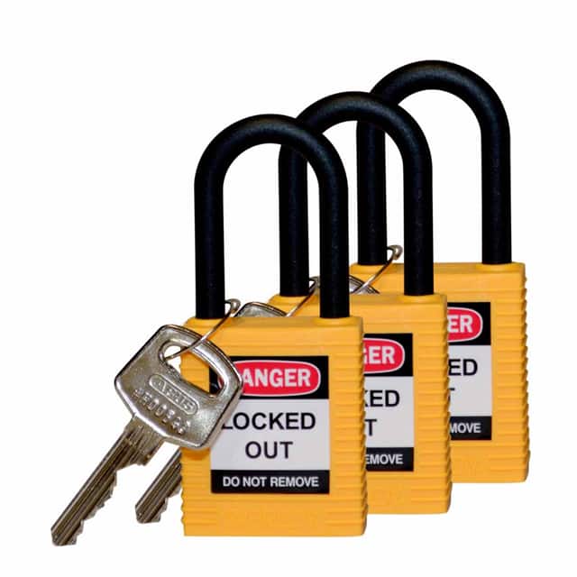 123336 SAFETY LOCK, 1.5" KA YEL, NYLN S