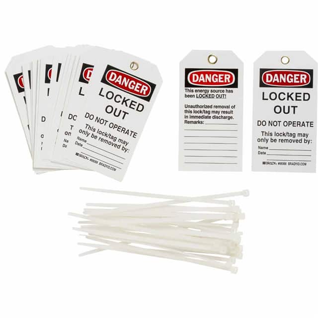 122985 DP B851 5.75X3 25/PK LOCKOUT TAG