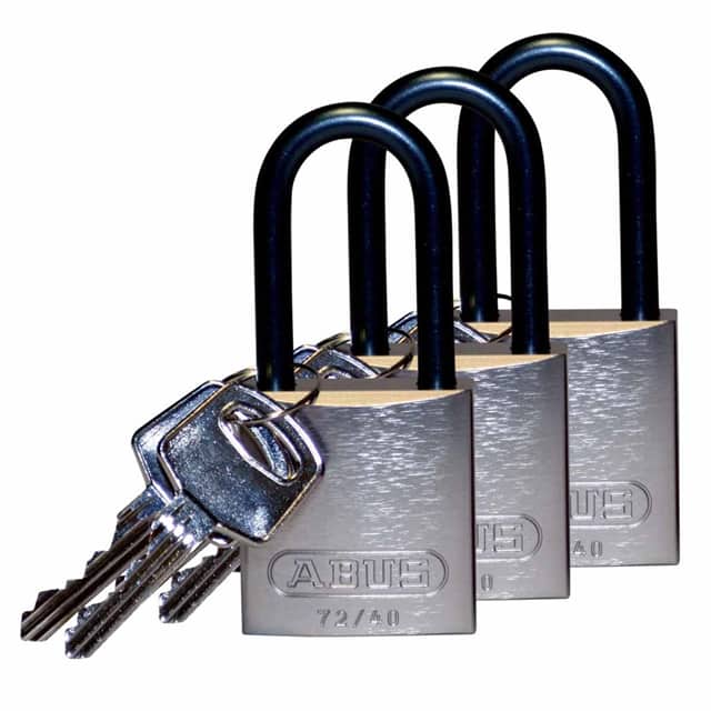 123436 ABUS ALUM PADLOCK, 1.5" KA SILVE