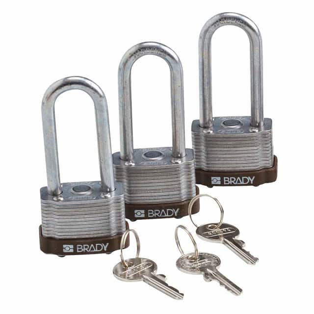 123276 KEY RETAINING STEEL LOCK HB BRWN