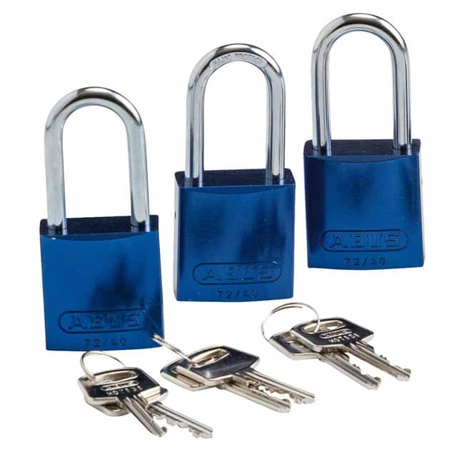 105903 ABUS ALUM PADLOCK, 1.5" KA BLUE