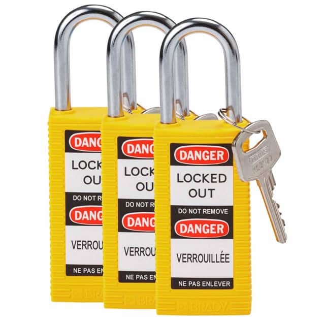 123417 LONG BODY SFTY LOCK, 1.5" KA YEL