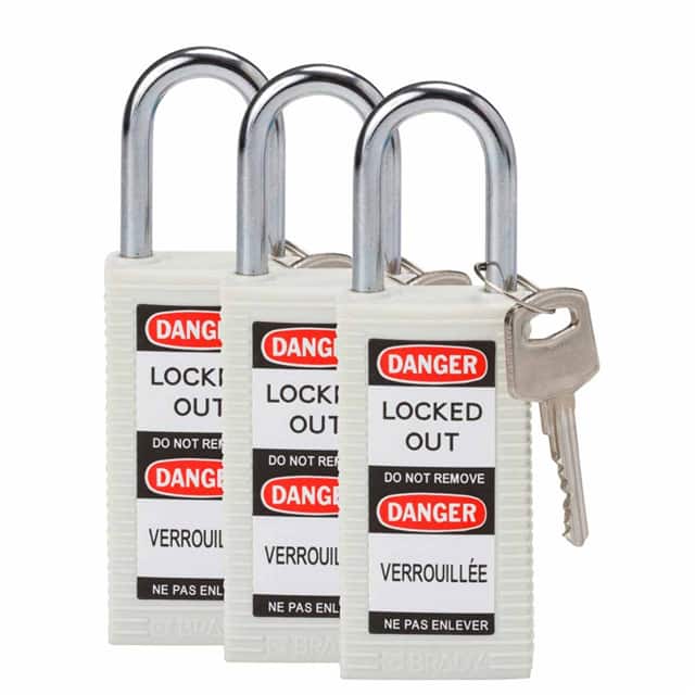123422 LONG BODY SFTY LOCK, 1.5" KA WHI