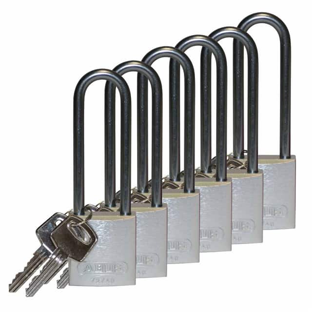 123310 ALUMINUM LOCK, 3" KA SILVER 3/PA