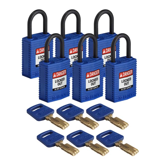 CPT-BLU-25PL-KA6PK COMP NYLON LOCK BLU 25MM PL SHKL