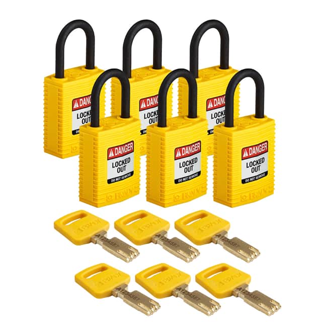 CPT-YLW-25PL-KA6PK COMP NYLON LOCK YLW 25MM PL SHKL