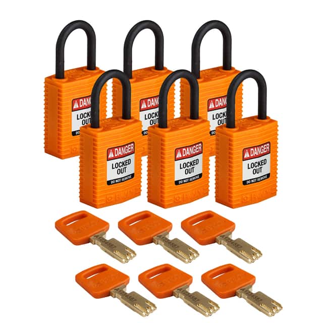 CPT-ORG-25PL-KA6PK COMP NYLON LOCK ORG 25MM PL SHKL