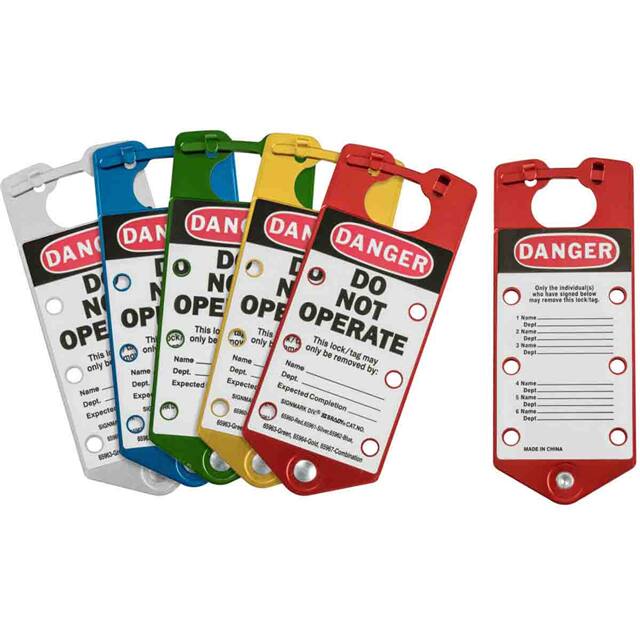 65975 COLOR COMBO LABELED LOCKOUT HASP