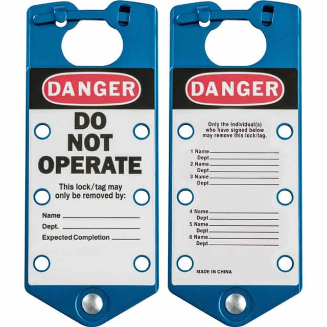 65972 BLUE LABELED LOCKOUT HASPS
