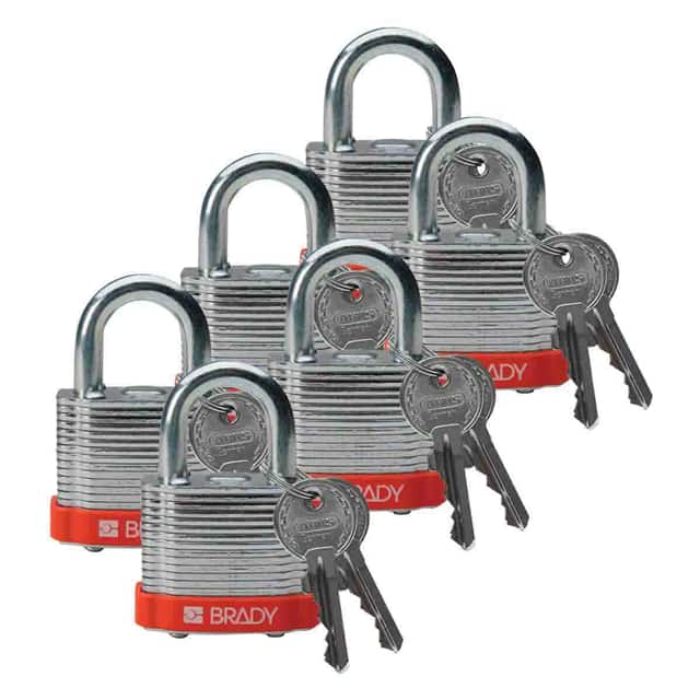 51283 BRADY LOCK, STEEL, .75" KD ORANG