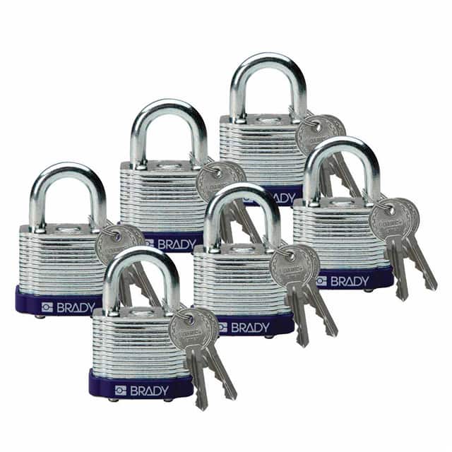 104917 BRADY LOCK, STEEL, .75" KD PURPL