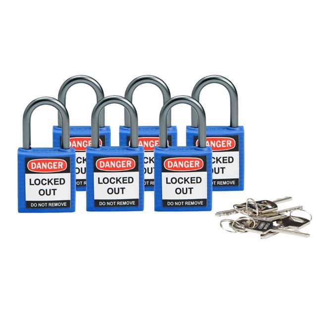 118960 BRADY COMPACT SAFETY PADLOCK BLU