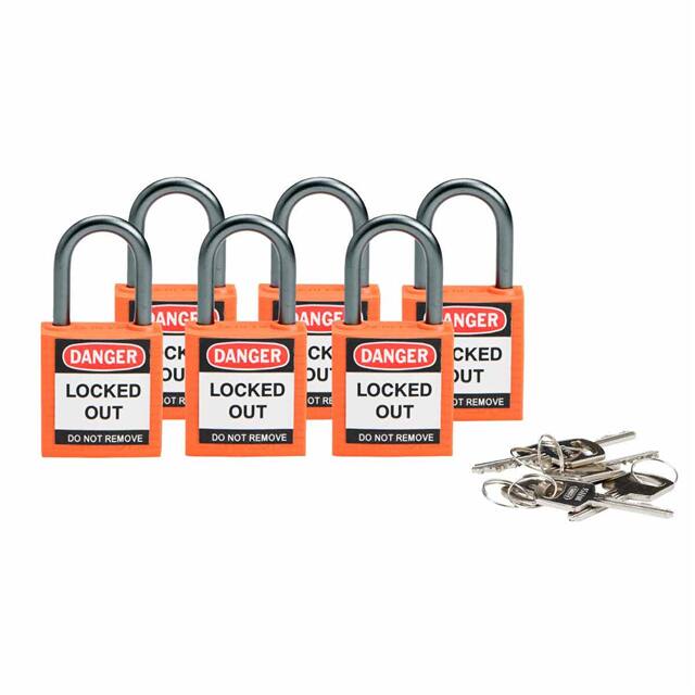 118958 BRADY COMPACT SFTY PADLOCK ORANG