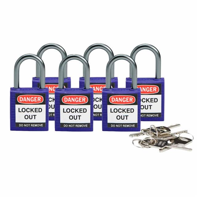 118968 BRADY COMPACT SFTY PADLOCK PURPL