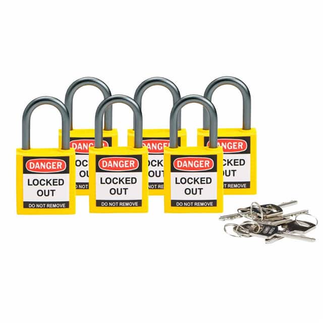 118930 BRADY COMPACT SFTY PADLOCK YELLO