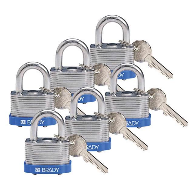 118937 KEY RETAINING STEEL PADLOCK BLUE