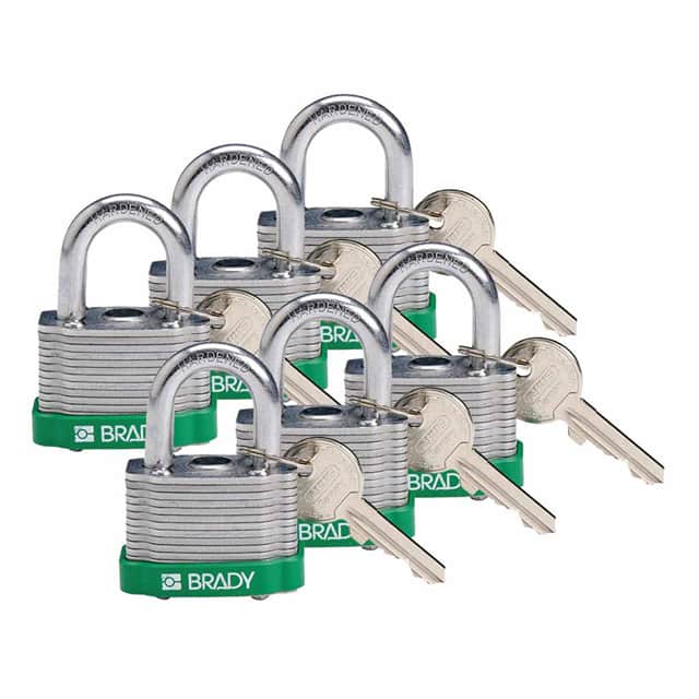 118936 KEY RETAINING STEEL PADLOCK GREE