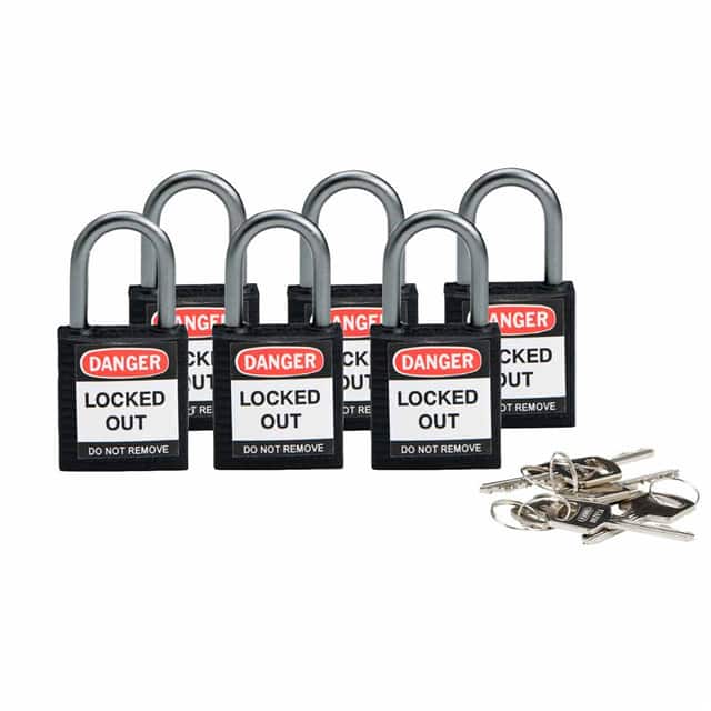 118934 BRADY COMPACT SFTY PADLOCK BLACK