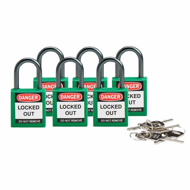 118927 BRADY COMPACT SFTY PADLOCK GREEN