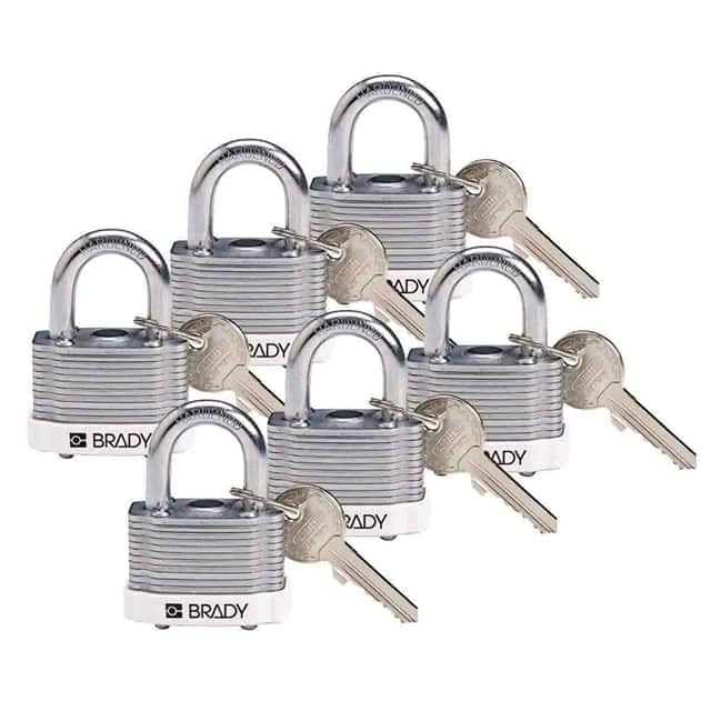 118939 KEY RETAINING STEEL PADLOCK WHIT