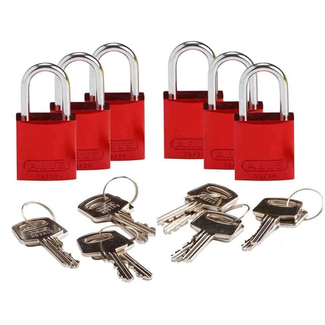 133261 BRADY COMPACT ALUM PADLOCK RED K