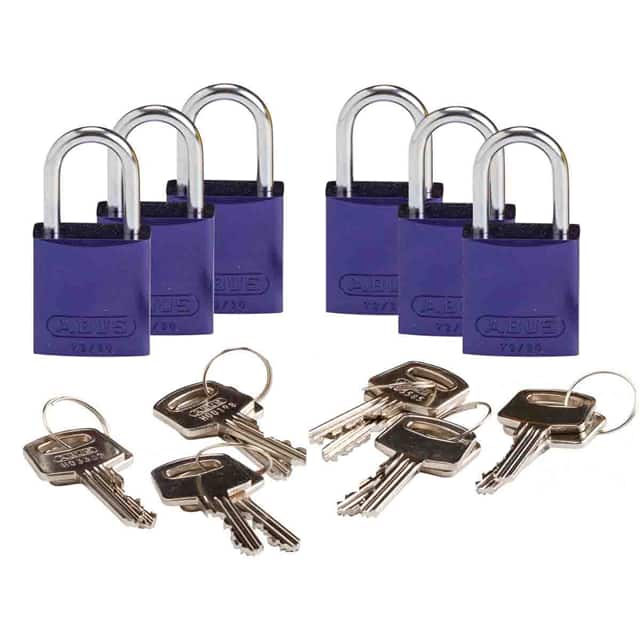 133268 BRADY COMPACT ALUM PADLOCK PURP