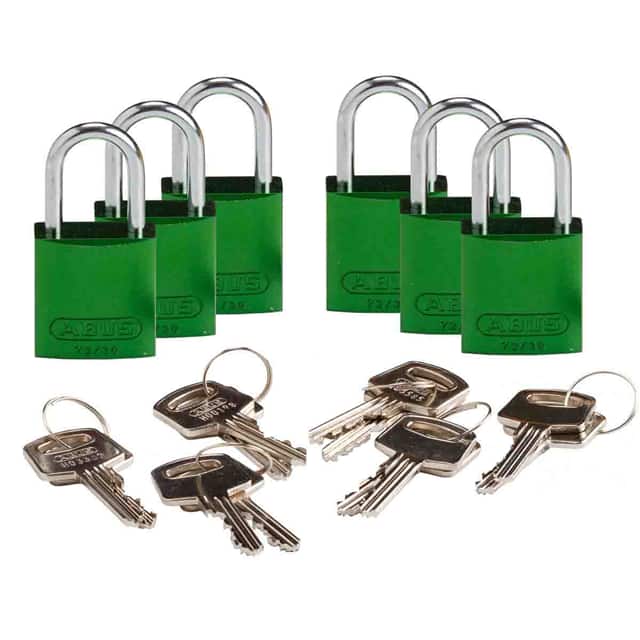133263 BRADY COMPACT ALUM PADLOCK GRN K