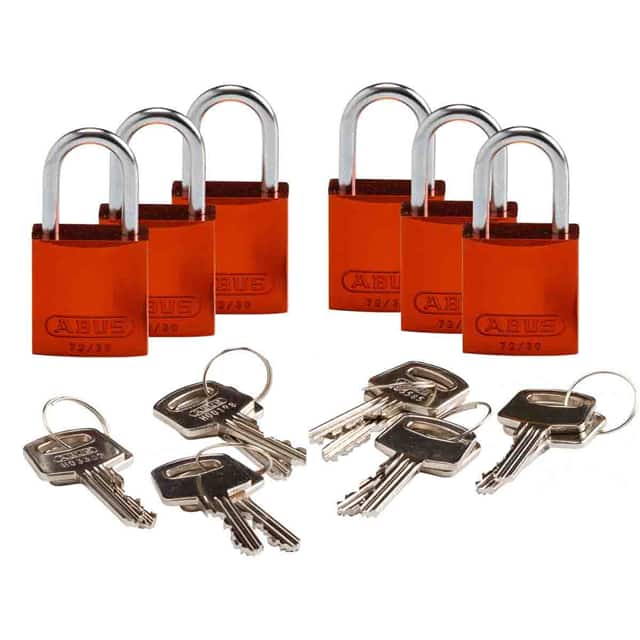 133265 BRADY COMPACT ALUM PADLOCK ORNG