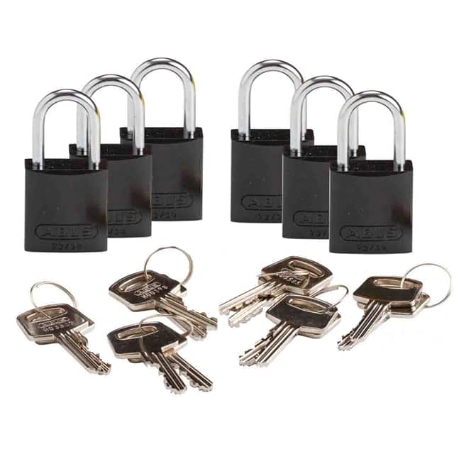133266 BRADY COMPACT ALUM PADLOCK BLK K