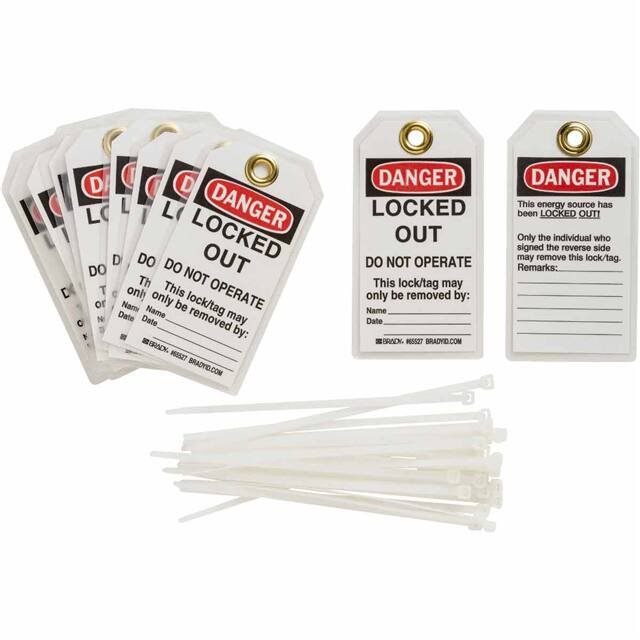 122981 DP B837 5.75X3 25/PK LOCKOUT TAG