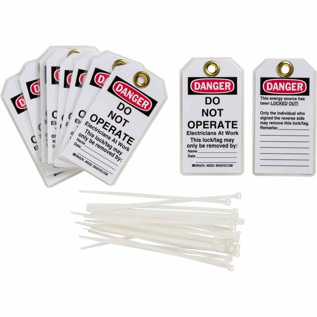 122983 DP B837 5.75X3 25/PK LOCKOUT TAG