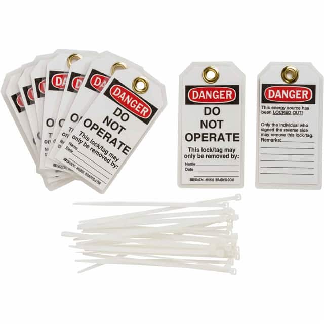 122982 DP B837 5.75X3 25/PK LOCKOUT TAG