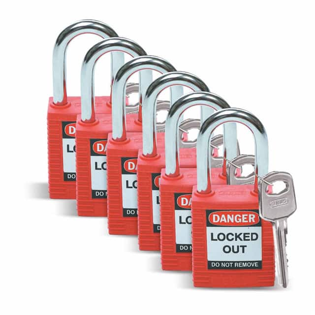 51339 BRADY SAFETY PADLOCK, 1.5" KD