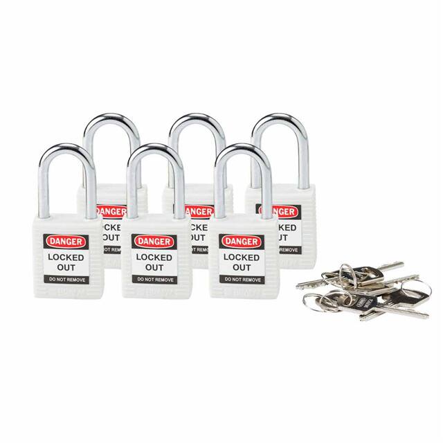 118925 BRADY SAFETY PADLOCK, 1.5" KD WH