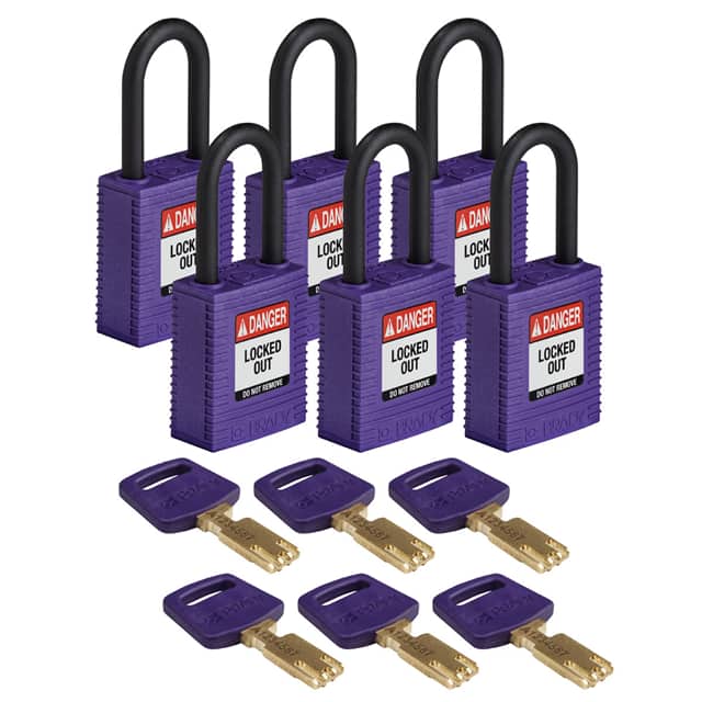 NYL-PRP-38PL-KD6PK NYLON LOCK PRP 38MM PL SHKL KD 6