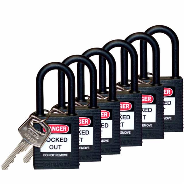 123356 SAFETY LOCK, 1.5" KD BLK, NYLN S