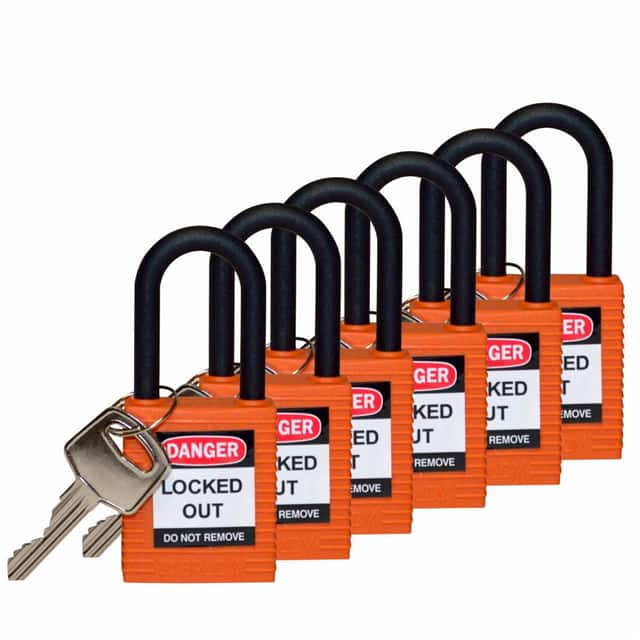 123355 SAFETY LOCK, 1.5" KD ORG, NYLN S