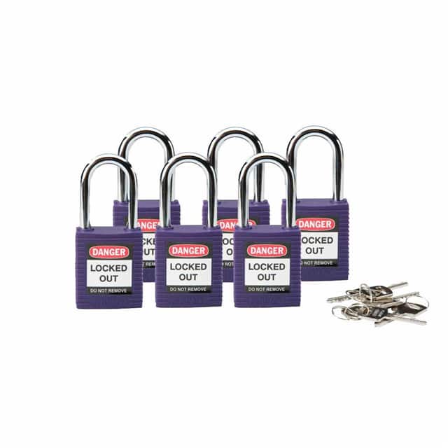 118952 BRADY SFTY PADLOCK, 1.5" PURPLE