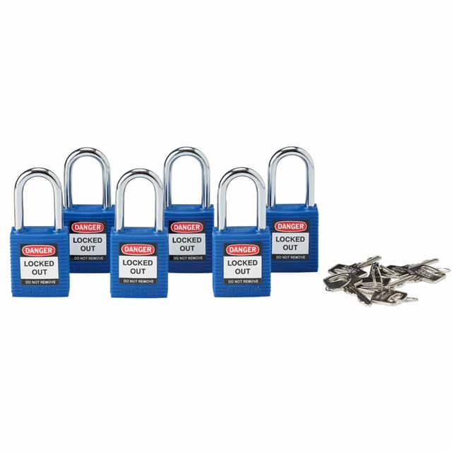 105891 BRADY SFTY PADLOCK, 1.5" BLUE KA