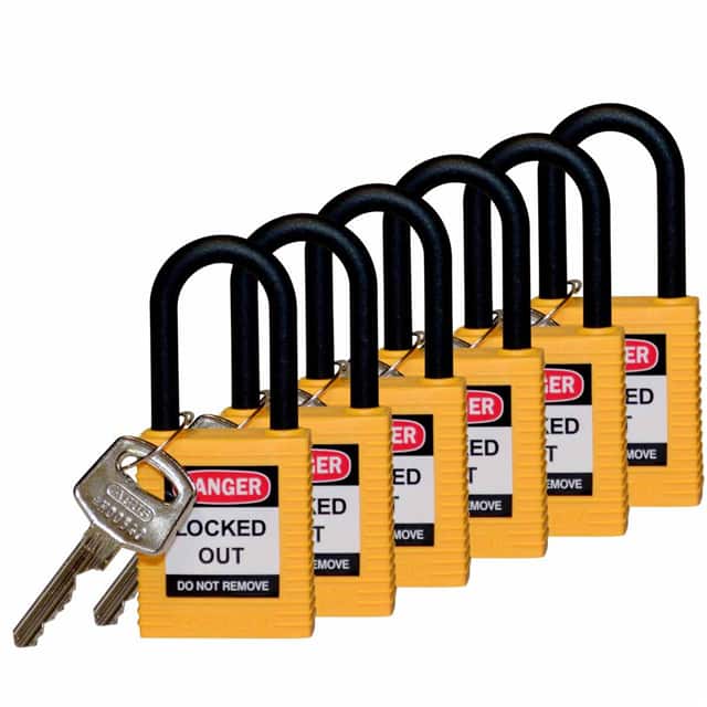 123345 SAFETY LOCK, 1.5" KA YEL, NYLN S