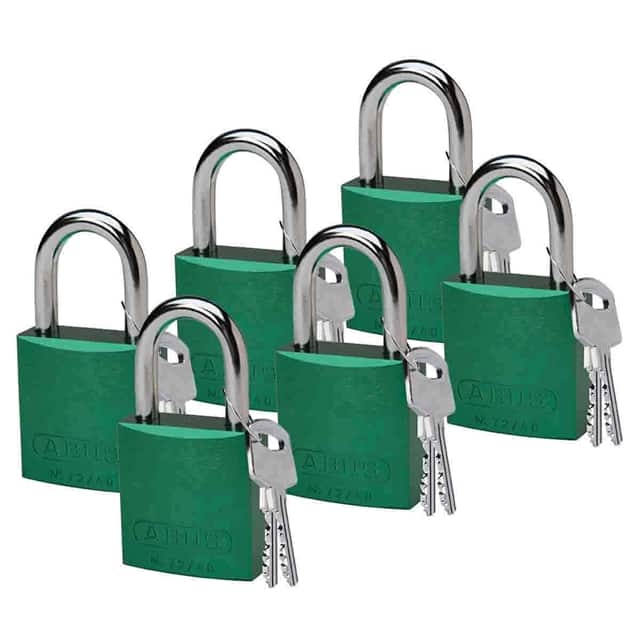 51362 ABUS ALUMINUM PADLOCK, 1" KD GRE