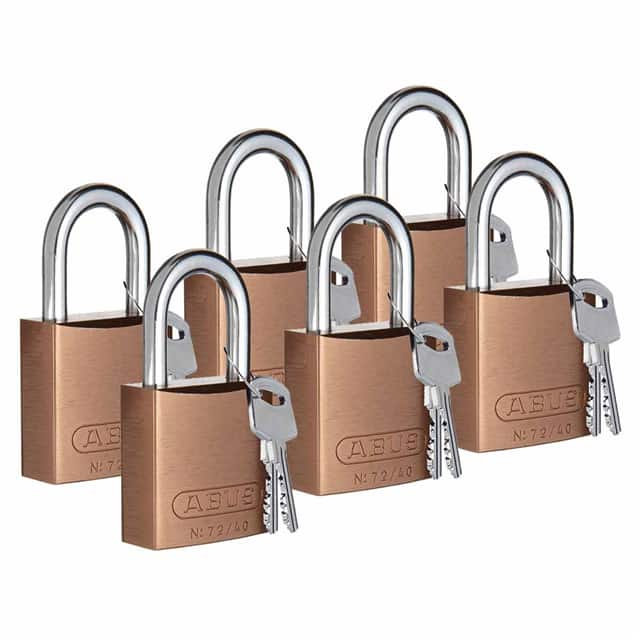 104575 ABUS ALUM PADLOCK, 1" BROWN 6/PA
