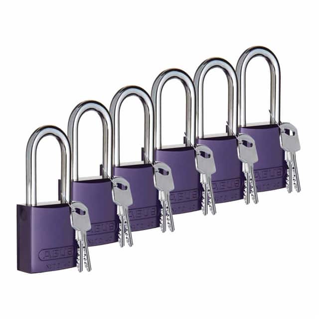 104573 ABUS ALUM PADLOCK, 1" PURPLE 6/P