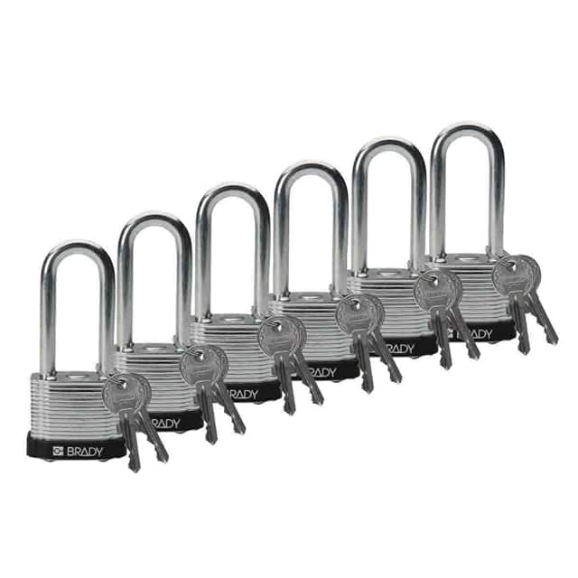 51299 BRADY STEEL PADLOCK, 2.0" KD BLK