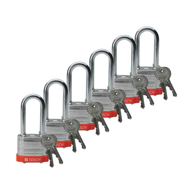 51298 BRADY STEEL PADLOCK, 2.0" KD ORG