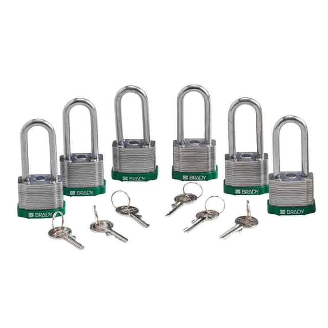 51292 BRADY STEEL PADLOCK, 2.0" KD GRE