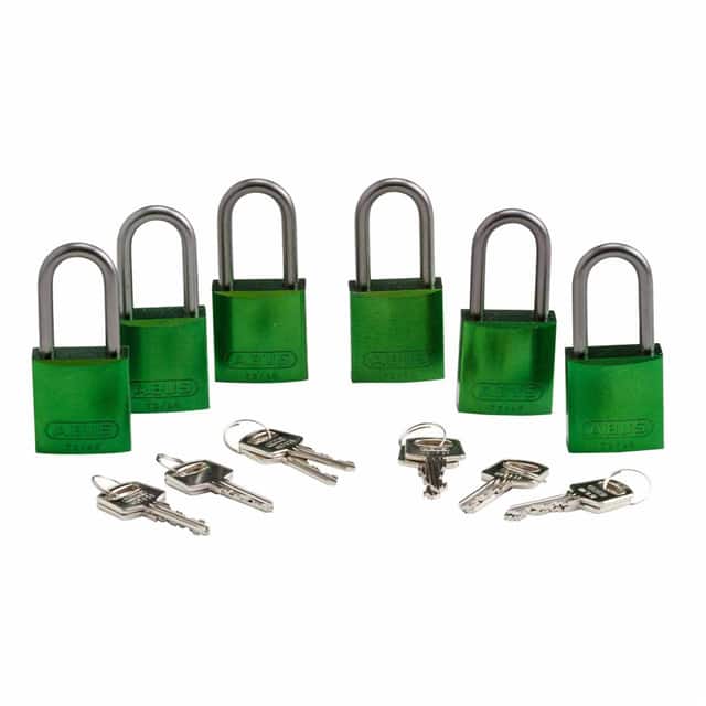 51376 ABUS ALUM PADLOCK, 1.5" KD GREEN